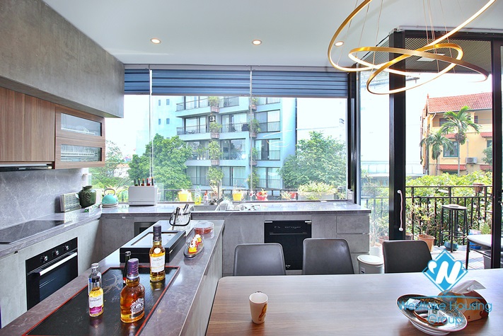 A pretty 1 bedroom duplex apartment for rent in To Ngoc Van st, Tay Ho